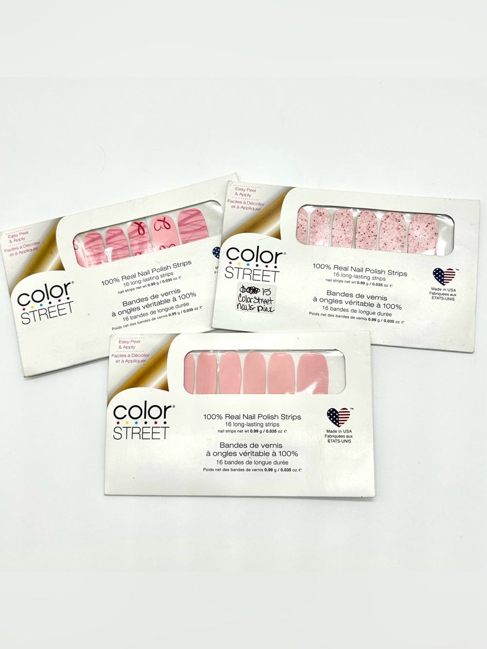 Bundle of Color Street Peel and Apply Nail Polish Strips - Retired Colors NWT